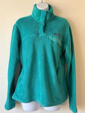 Patagonia Teal Fleece Pullover Jacket - Women's size L